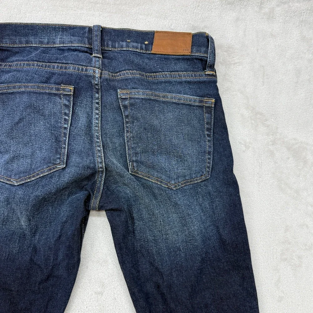 J.Crew 250 Skinny Jeans Mens 28x32 Dark Indigo Kurabo Japanese Dark Denim Preppy